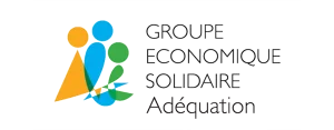 Logo du groupe économique solidaire Adéquation, partenaire du GETH