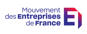 Logo du Mouvement des entreprises de France (Medef), partenaire du GETH