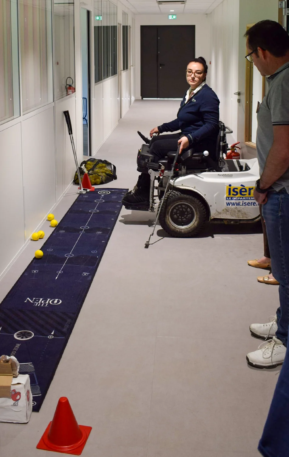 Assemblée générale 2024 du GETH - atelier d'initiation au paragolf proposé par Mélody Roccaz