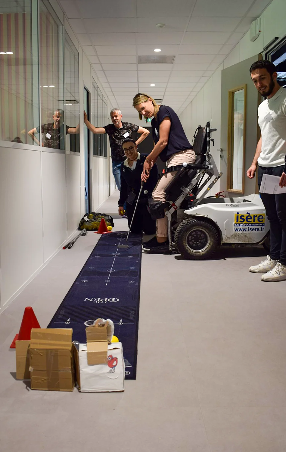 Assemblée générale 2024 du GETH - atelier d'initiation au paragolf proposé par Mélody Roccaz