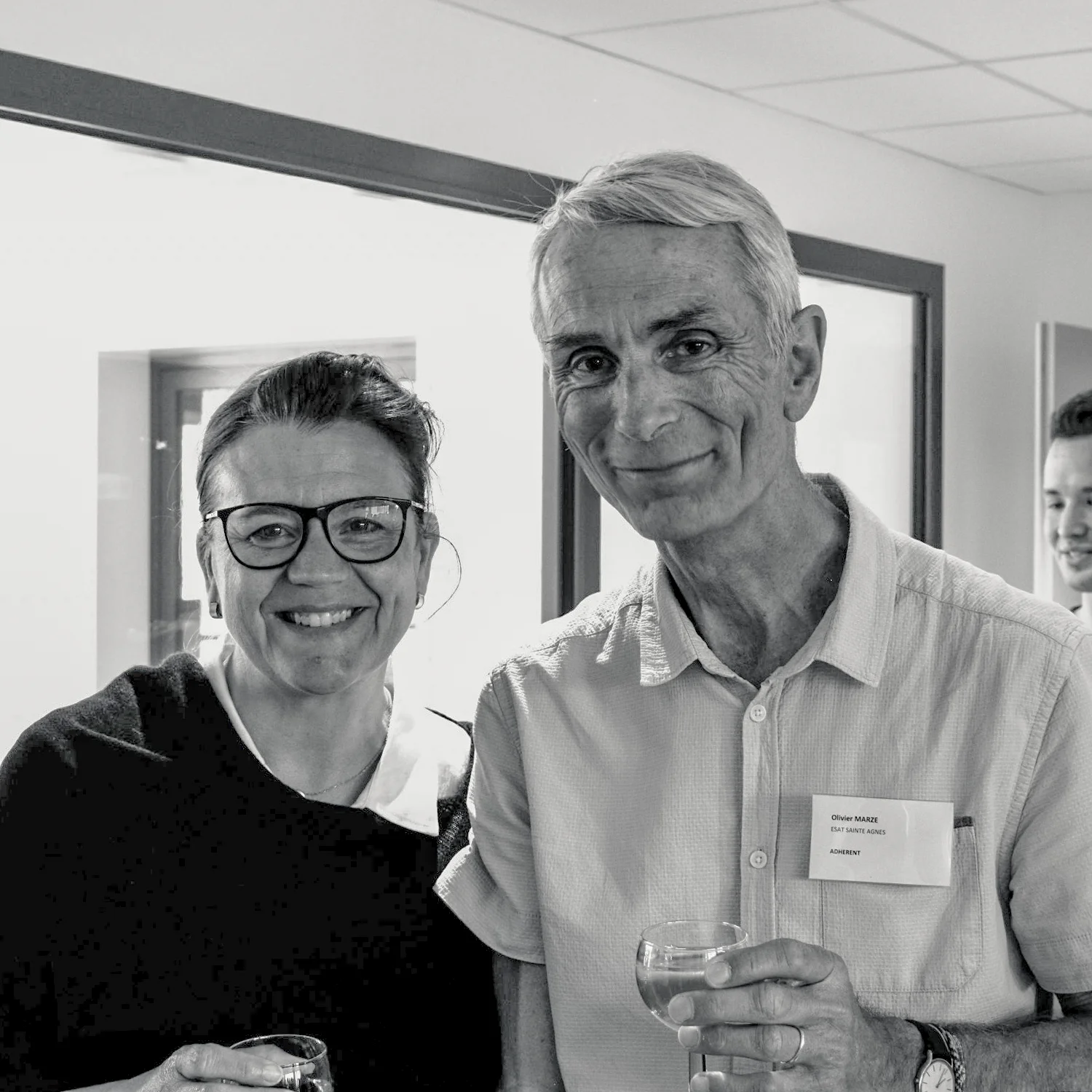 Assemblée générale 2024 du GETH - portrait de deux personnes souriantes côte à côte