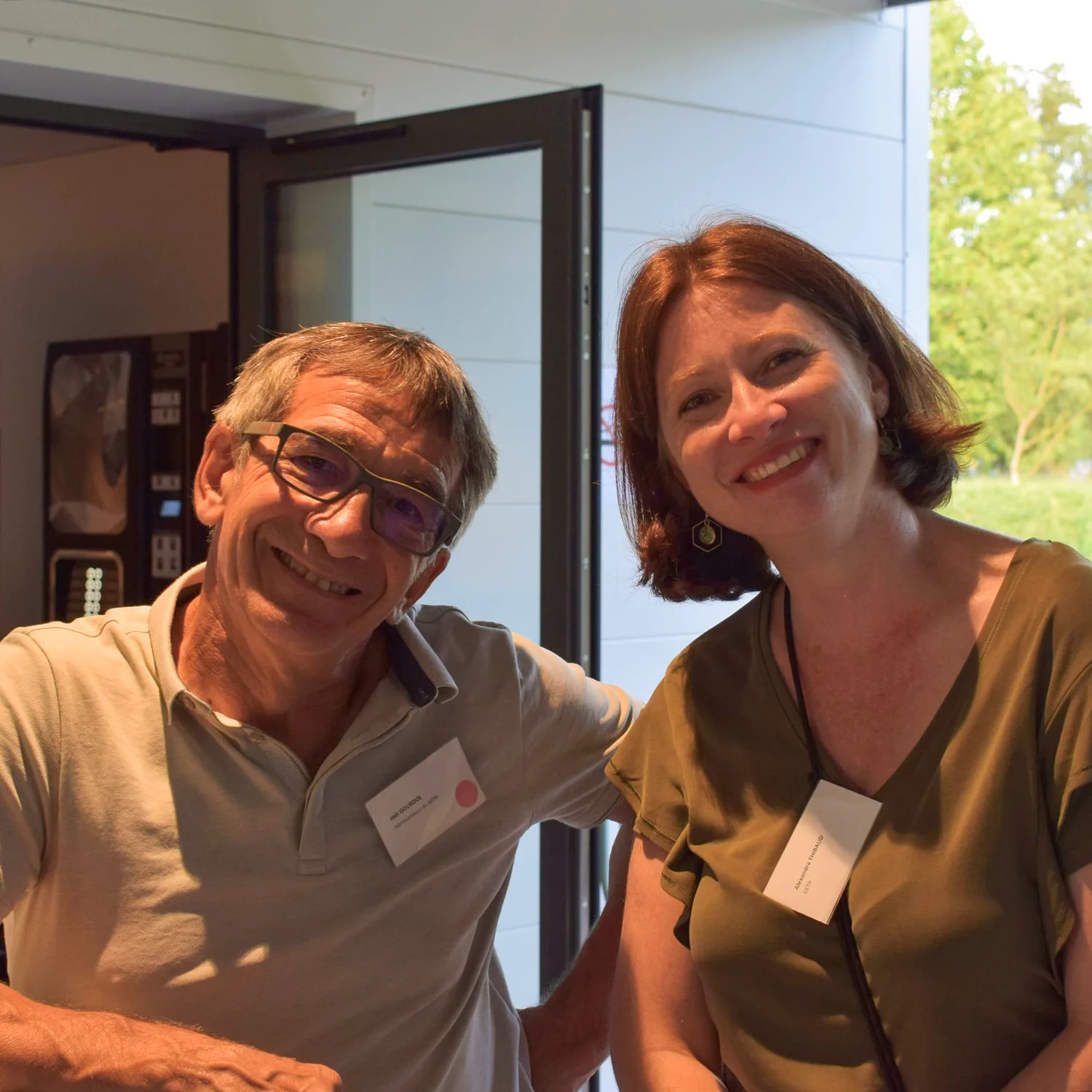 Assemblée générale 2024 du GETH - portrait de Joël Gourdol et Alexandra Thibaud