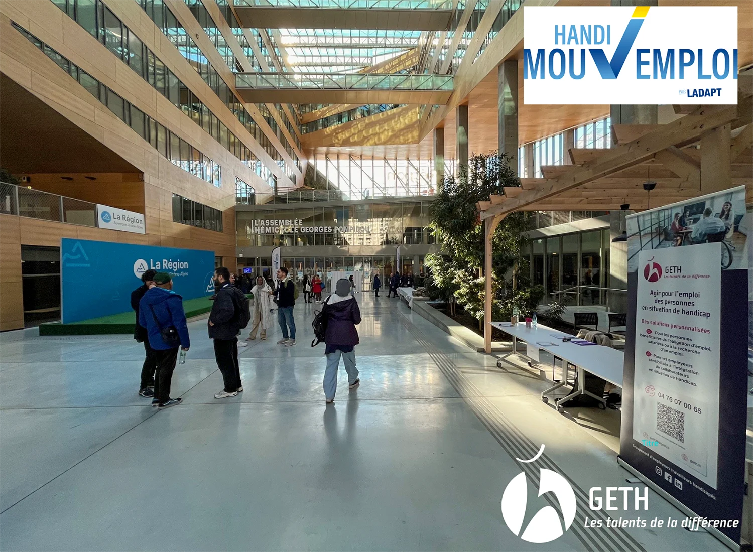 SEEPH 2024 - Stand GETH Handi Moov Emploi Semaine européenne pour l'emploi des personnes handicapées (SEEPH) 2024 - stand du GETH au salon Handi Moov Emploi