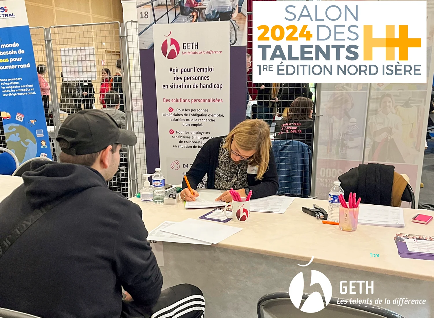 SEEPH 2024 - Stand GETH Salon des talents Semaine européenne pour l'emploi des personnes handicapées (SEEPH) 2024 - stand du GETH à au Salon des Talents