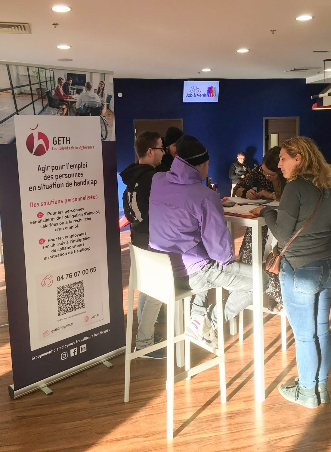 Visuel Actu Evénement - SEEPH 2022 - Job à venir Semaine européenne pour l'emploi des personnes handicapées 2022 - Stand GETH dans le carré Job à venir