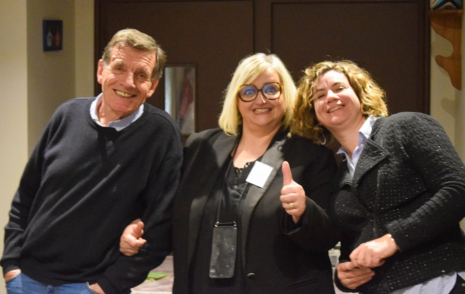 Soirée des salariés du GETH 2024 - portrait de trois participants souriants