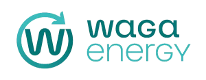 Logo de Waga Energy, entreprise adhérente du GETH
